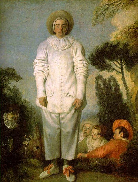 Jean-Antoine Watteau Gilles as Pierrot oil painting picture